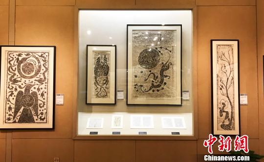 “汉石墨韵——鲁迅与汉画像石拓片展”。上海鲁迅纪念馆 供图