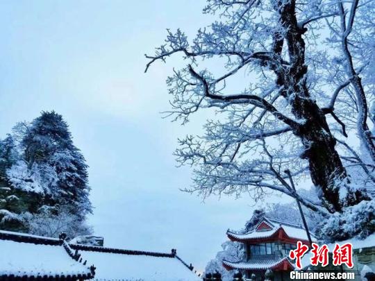 武当山雪景 彭涛 摄