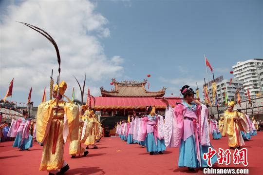 广东惠州巽寮第八届妈祖文化旅游节开幕现场 叶衍达 摄