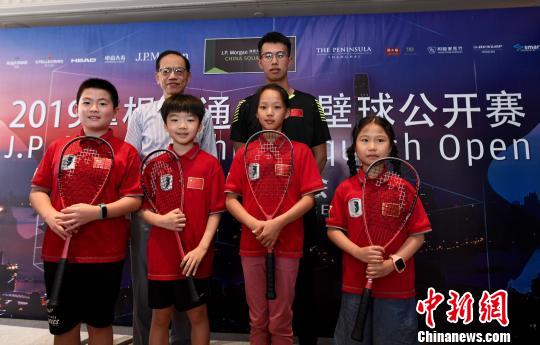 2019摩根大通中国壁球公开赛新闻发布会7月24日在上海举行 供图