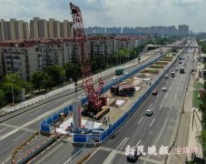 上海济阳路快速路进入主线高架施