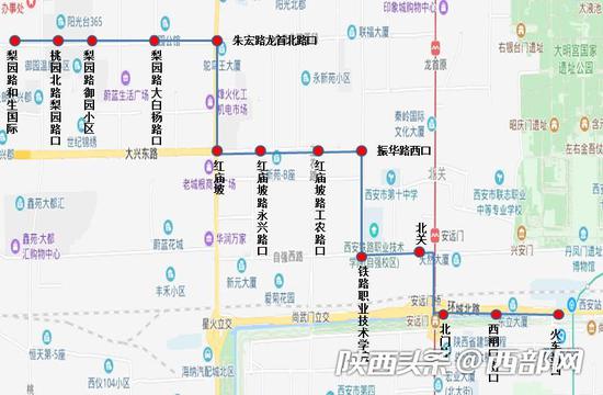 138路公交运行图。